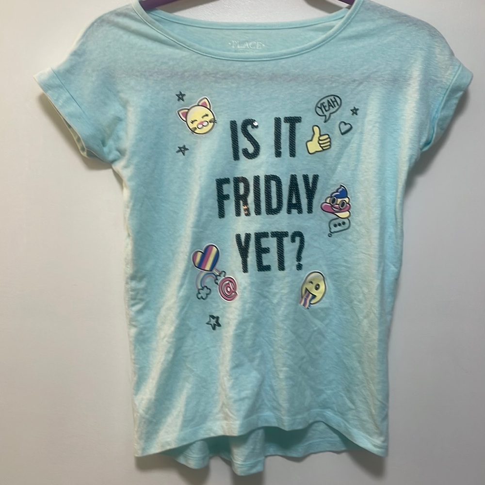 Girls short sleeve shirt size 10/12